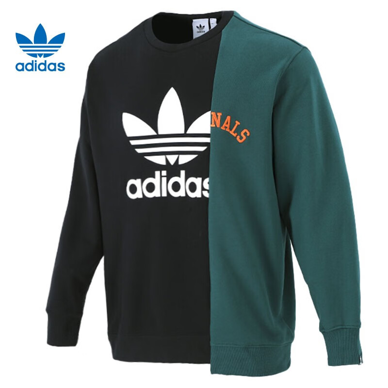 adidas阿迪达斯三叶草2021冬季男子运动休闲套头衫卫衣hc0379hc0