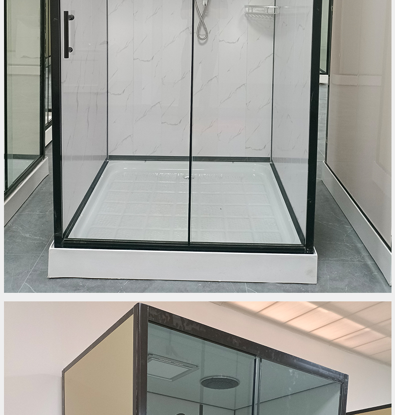 玫瑰岛淋浴房整体浴室空调保温玻璃隔断洗澡农村家用一体式封闭式沐浴