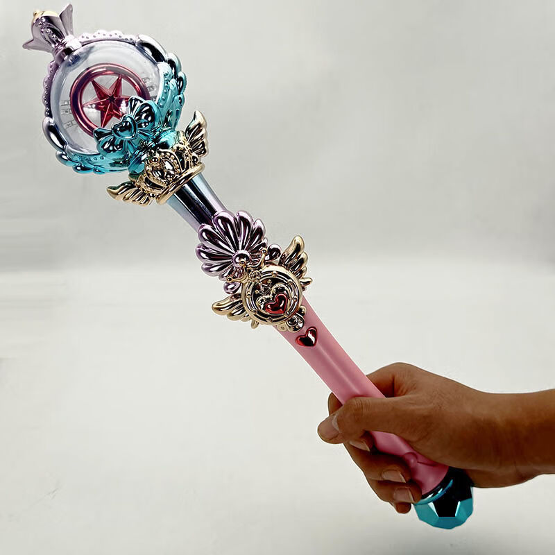 定制儿童电动玩具女孩旋转魔法棒音乐发光巴拉拉小公主魔仙女棒136