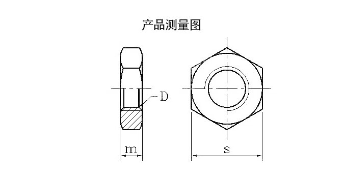 m16螺母图纸图片