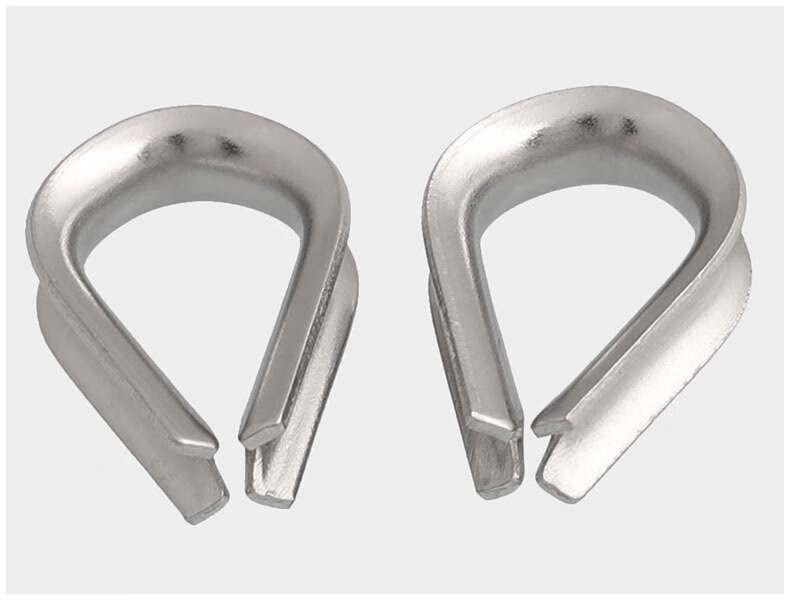 304不锈钢鸡心环钢丝绳保护套三角环夸口三角圈m1.