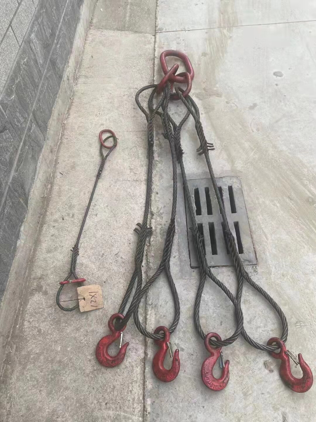钢丝绳吊索14mm16mm18mm油性插编钢丝绳吊起重双扣编头起重吊索具吊车