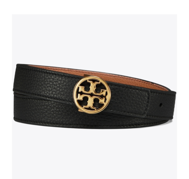 【618盛典】tory burch 汤丽柏琦 双t logo金属扣 双面牛皮皮带56643