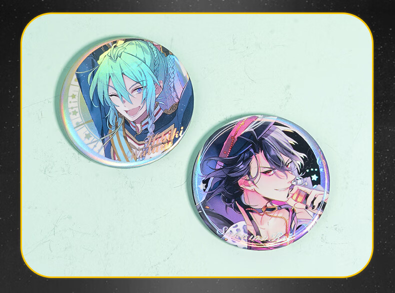 二次元偶像同人梦幻祭周边双闪吧唧日日树涉朔间零徽章动漫胸章 偶像