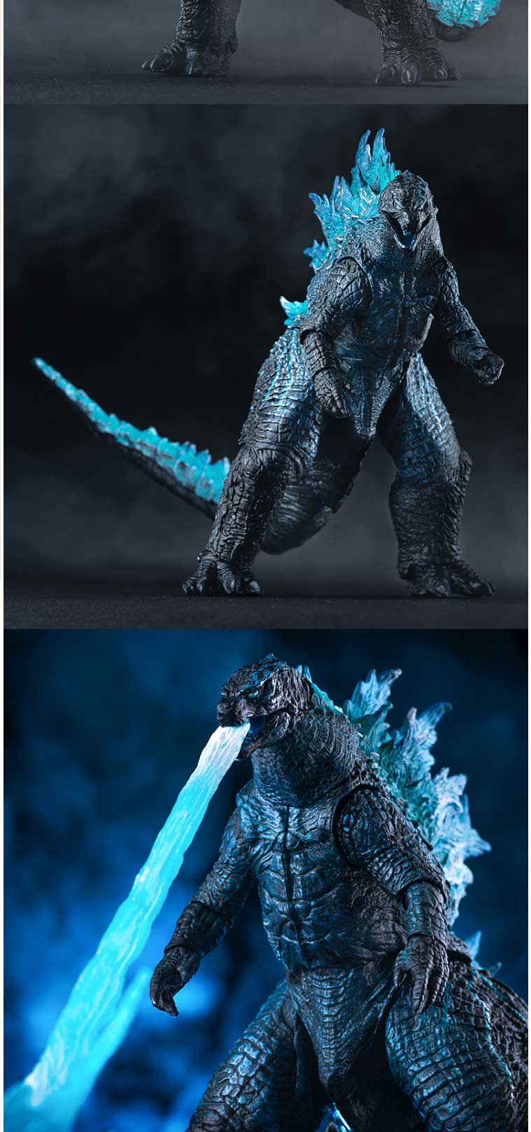 万代(bandai)哥斯拉玩具怪兽手办大号红莲哥斯拉模型核能喷射恐龙可动