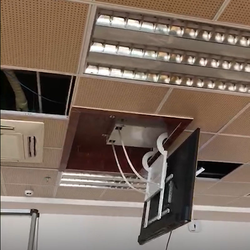 智能电子定位天花翻转器液晶升降吊架电动遥控机吊顶支架4050寸智能