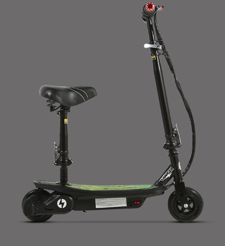 电动滑板车儿童迷你平衡车一键折叠脚踏电动车两轮便携迷你电瓶车绿色