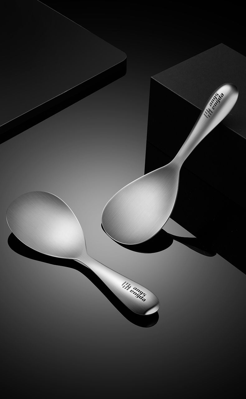 德国304不锈钢饭勺家用米饭铲子盛饭勺子饭铲防烫打饭勺米饭勺子一支