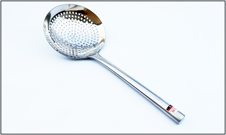 不锈钢冲孔笊篱大漏勺沥水面条捞饺子捞面过滤网油捞菜勺厨房笊篱夏爵