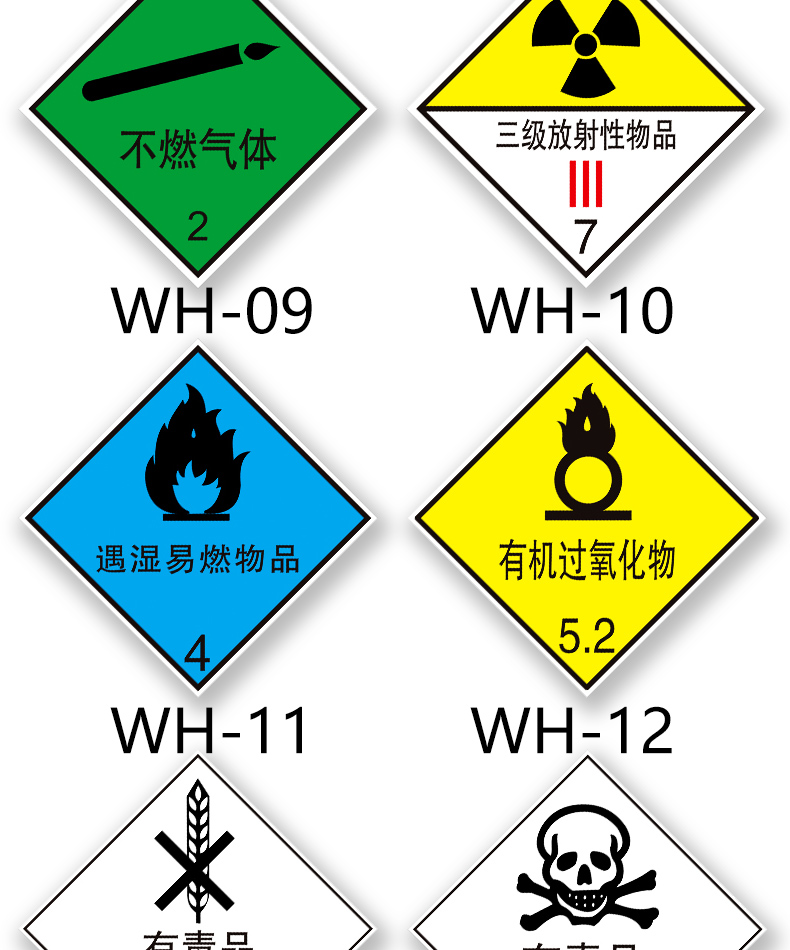 易燃液体气体腐蚀危险品标识牌铝制安全告示危化品车辆警示牌贴纸剧毒
