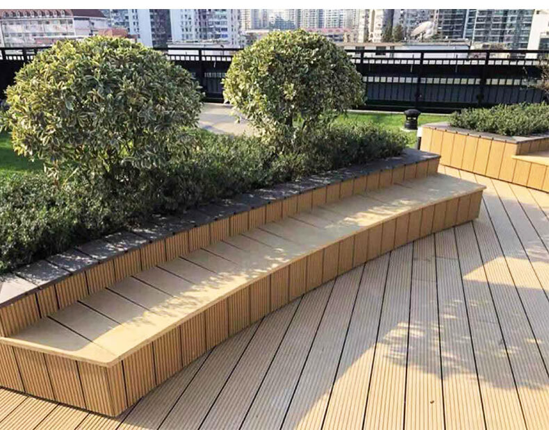 塑木地板户外地板木塑实心自铺室外共挤阳台庭院板材防腐木朔地板 148