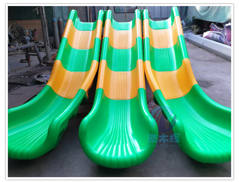 定做儿童拼接塑料滑梯滑道单双滑道水上滑梯s形滑梯大型滑梯配件16米