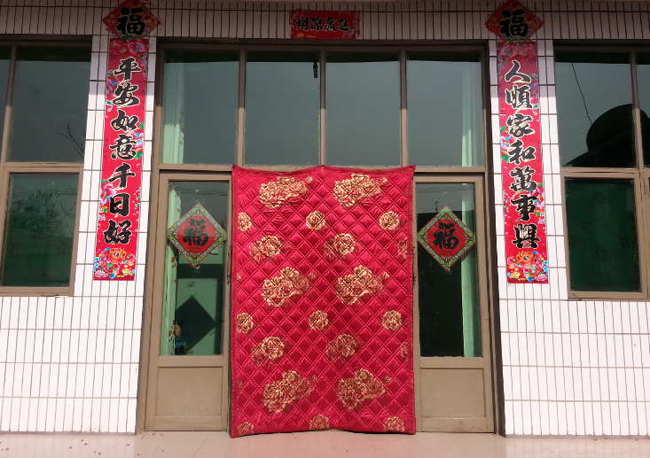 华贺定做冬季棉门帘子加厚防寒隔热冷库保温防风农村家用防水保暖门帘