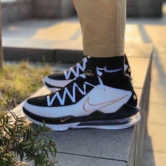 【官方旗舰店】詹姆斯17代low篮球鞋男全大灌篮夜光防滑耐磨气垫低帮