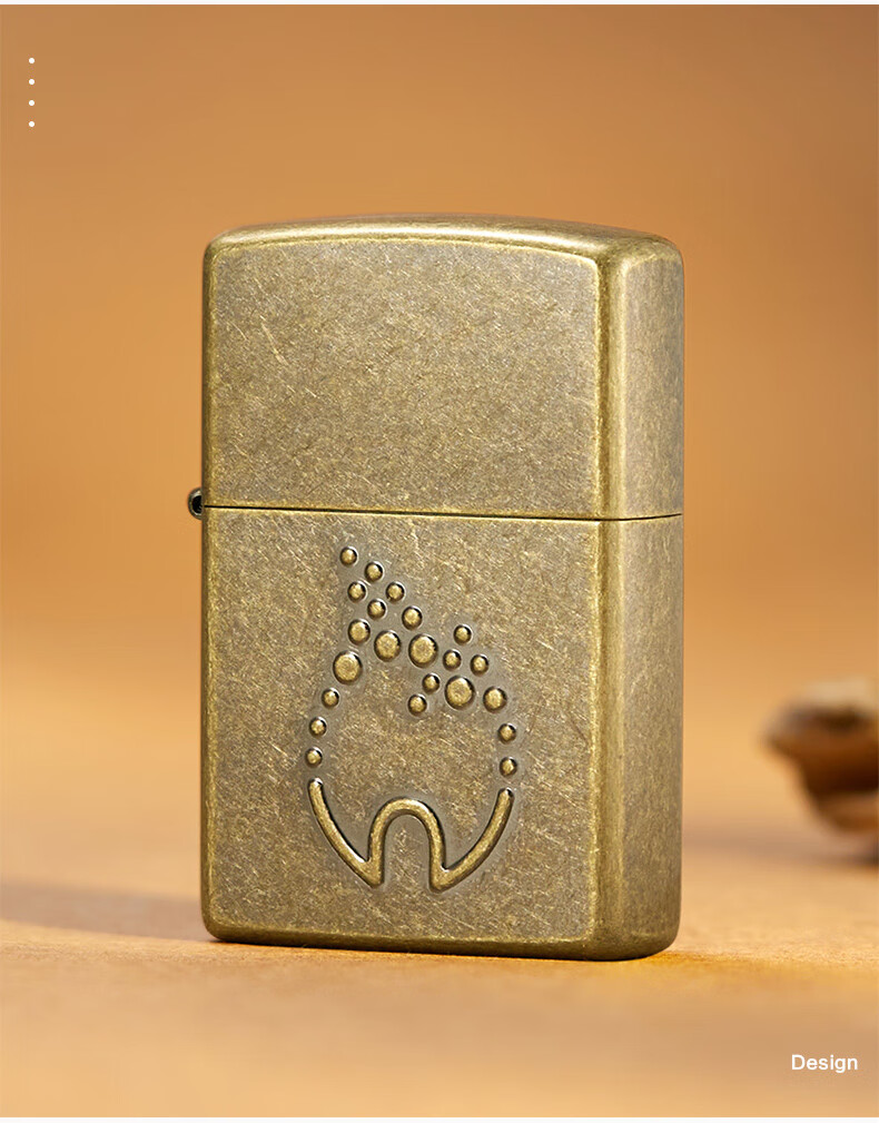 zippo zippo正品官方之宝火苗系列防风煤油打火机男士复古礼品 火苗