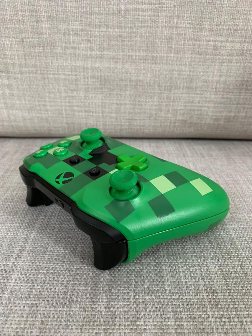 我的世界绿色xboxone手柄ones版游戏微软苦力怕震动有线mdng绿色盒装