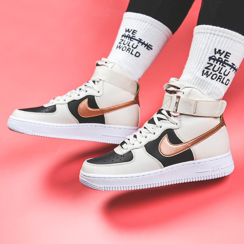 耐克nikeairforce1highaf1空军一号高帮运动鞋白蓝橙白生胶男鞋女鞋ct