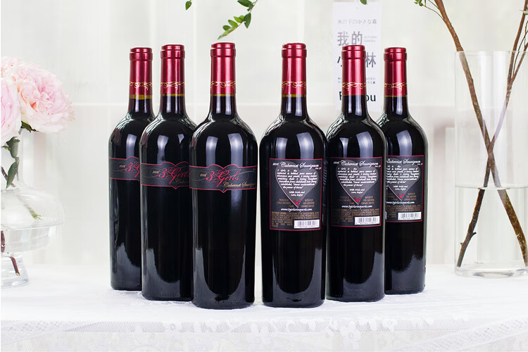 美国三姐妹赤霞珠干红葡萄酒3girls红酒加州洛迪豪客庄园6支整箱