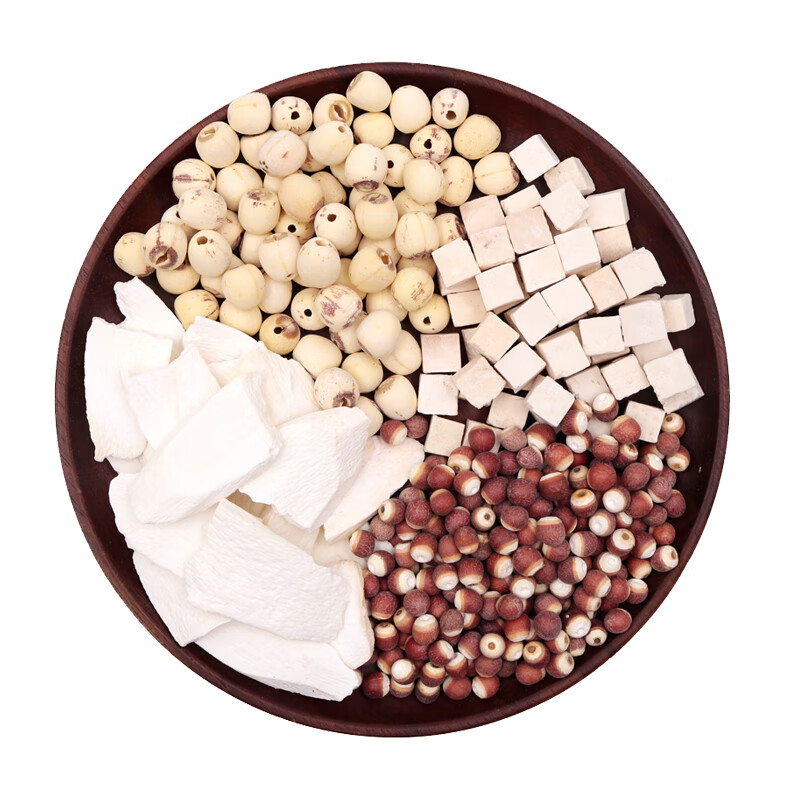 四神汤1000克儿童益脾胃粥台湾四臣茯苓芡实莲子山煲汤料【图片 价格