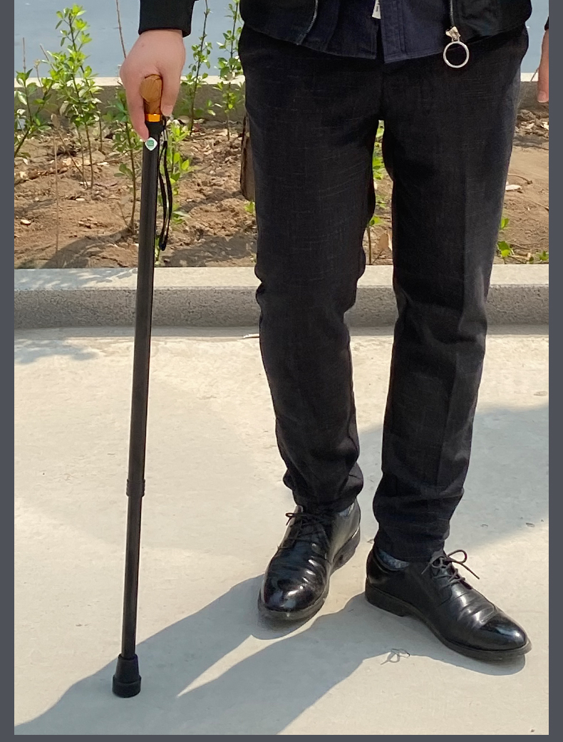 nakabayashi日本伸缩拐杖超轻老人拐棍便携老年铝合金可伸缩防滑手杖