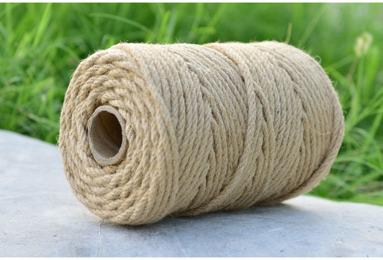 麻绳绳子手工编织装饰绳复古风diy材料幼儿园吊牌粗细花瓶麻线绳3mm