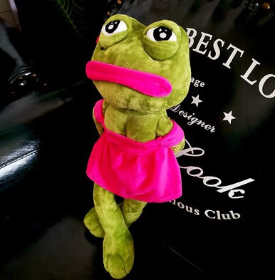 佩佩pepe悲伤青蛙毛绒公仔沙雕玩偶挂件丑萌孤寡漫联蛙小宝送礼物一家