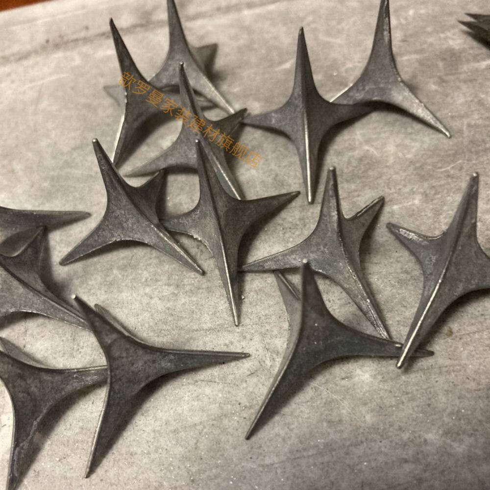 三角爆车胎钉铁蒺藜刺钉不倒圆钉四角钉宝塔钉占车位修鞋三角钉子