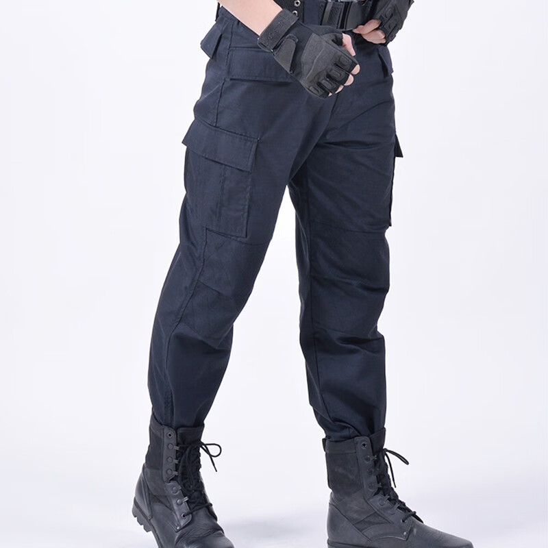 网格裤子保安裤作训裤长裤训练加肥加大耐磨宽松特训 网格冬裤 170