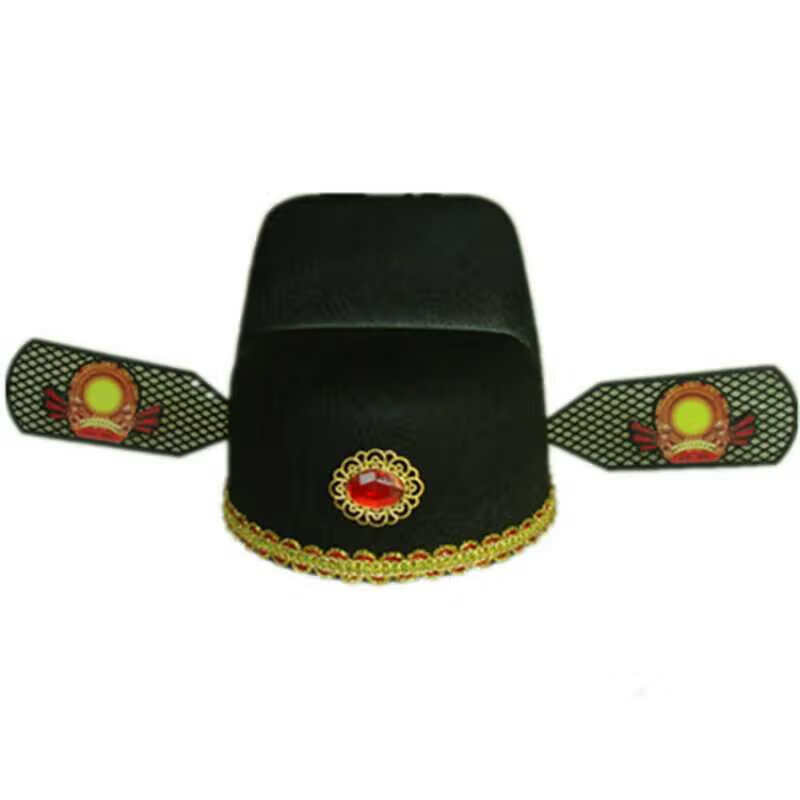 屿汐新品秀才帽成人儿童状元帽乌纱帽新郎官帽戏曲帽道具古装帽古代