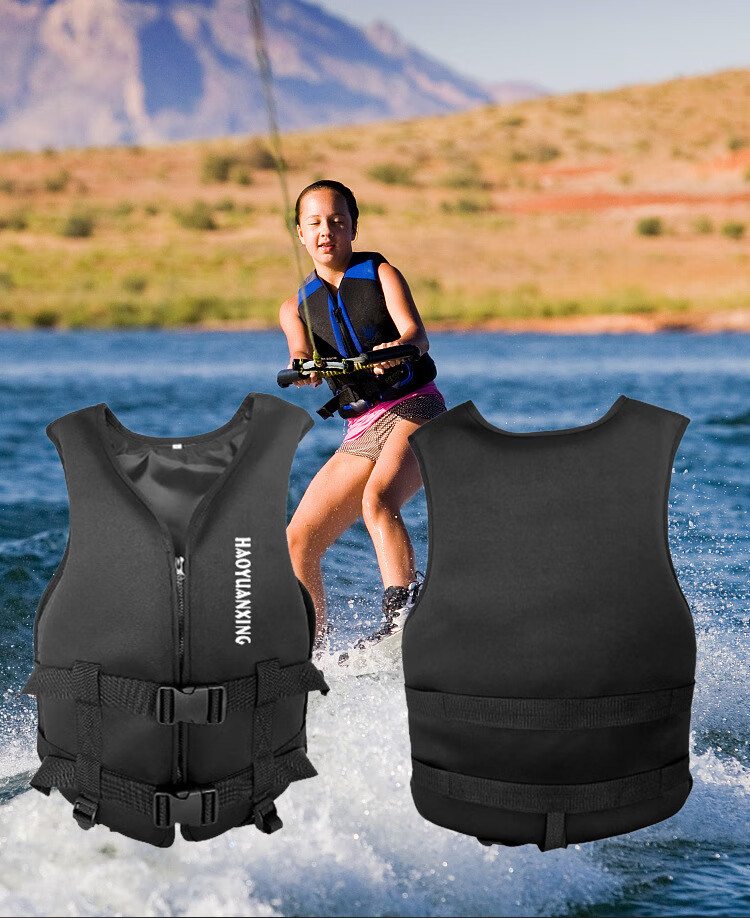 clare kalen大小同款背心助大人游泳大浮力水域救援氯丁橡胶救生衣lyy