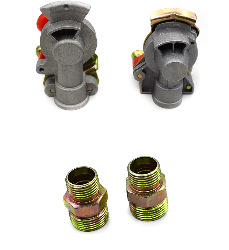 半挂车握手开关阀螺旋气管接头挂车管连接头通用型气阀握手阀胶圈中号