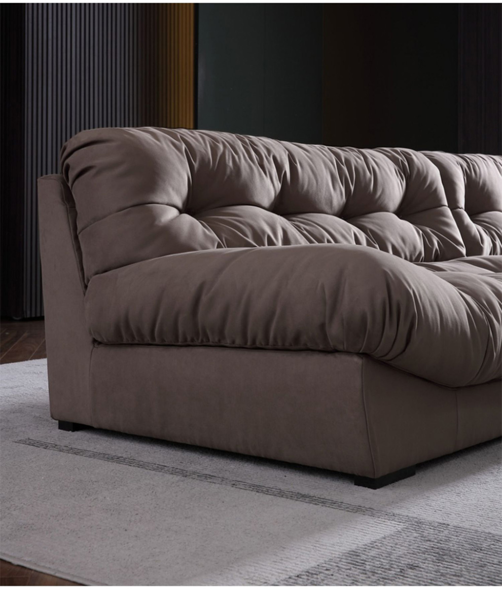 【专注20年出口工厂】现代海马 沙发 科技布云朵沙发白敬亭同款羽绒直