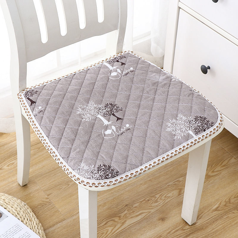 轻奢淼筱安冬季加绒凳子垫加厚滑椅垫椅子垫布艺餐厅办公家用椅子单椅