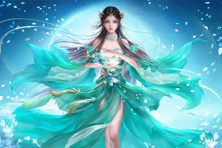 诛仙周边 诛仙陆雪琪碧瑶海报壁纸墙纸挂画装饰画古风美女游戏动漫