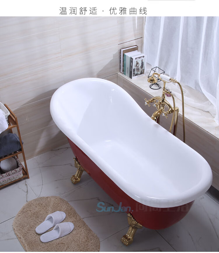 科勒(kohler) 亚克力贵妃浴缸保温双层独立式小户型家用酒店网红民宿