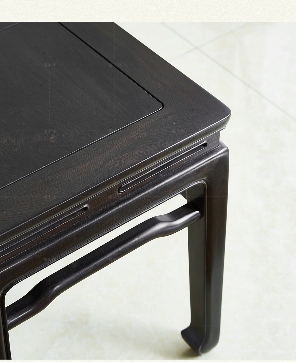 檀永林红木家具紫光檀学名东非黑黄檀方桌客厅正方形餐桌一桌四凳仿古