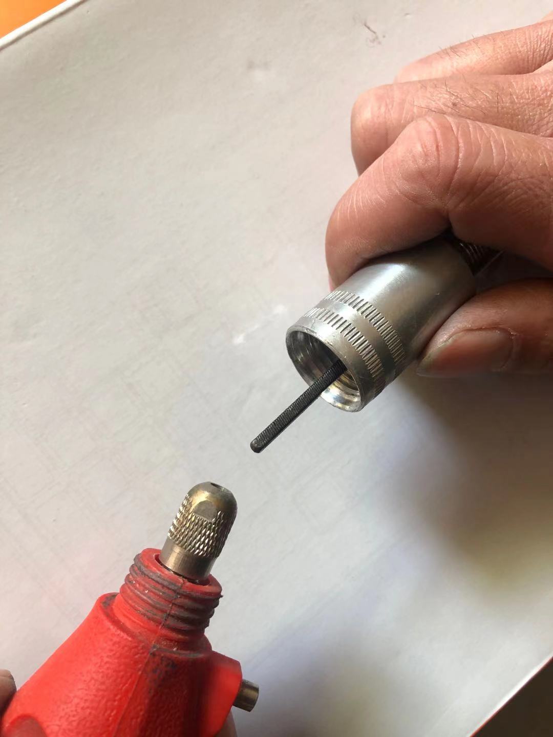 定制适用小电磨软轴电磨机轴心雕刻笔夹头变吊磨机配件雕刻工具m192小