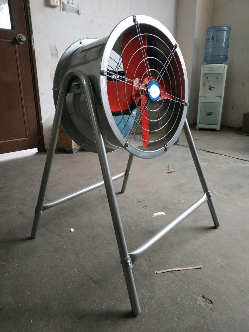 秋屏大功率岗位排气机吹风扇抽风机强力工业落地圆筒风机可移动排气扇