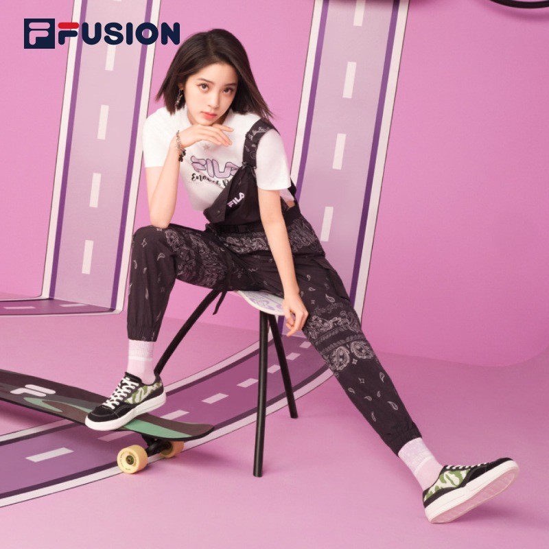 欧阳娜娜明星同款filafusion斐乐潮牌情侣帆布鞋2022新款男女鞋休闲鞋