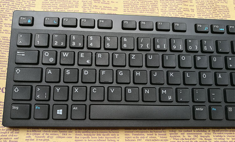 德国人德语学习使用键鼠套装适用戴尔德语键盘德国德文电脑键盘鼠标