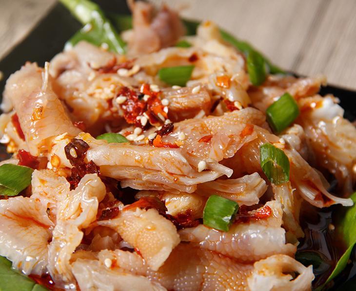 晨臻九味凤爪红油无骨鸡爪春之源脱骨麻辣凤爪四川小吃即食凉菜280克