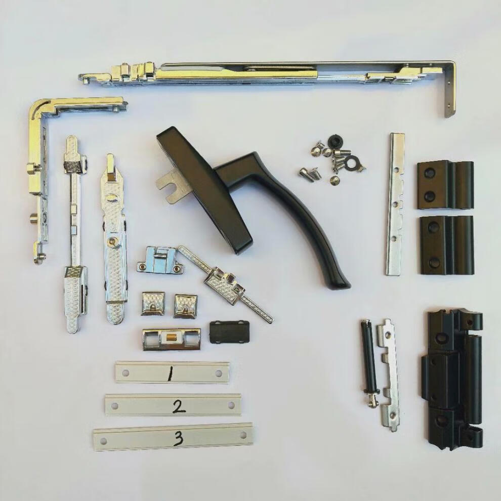 断桥铝平开改内倒窗配件铝合金窗户平开改上悬内开内倒五金配件 白色