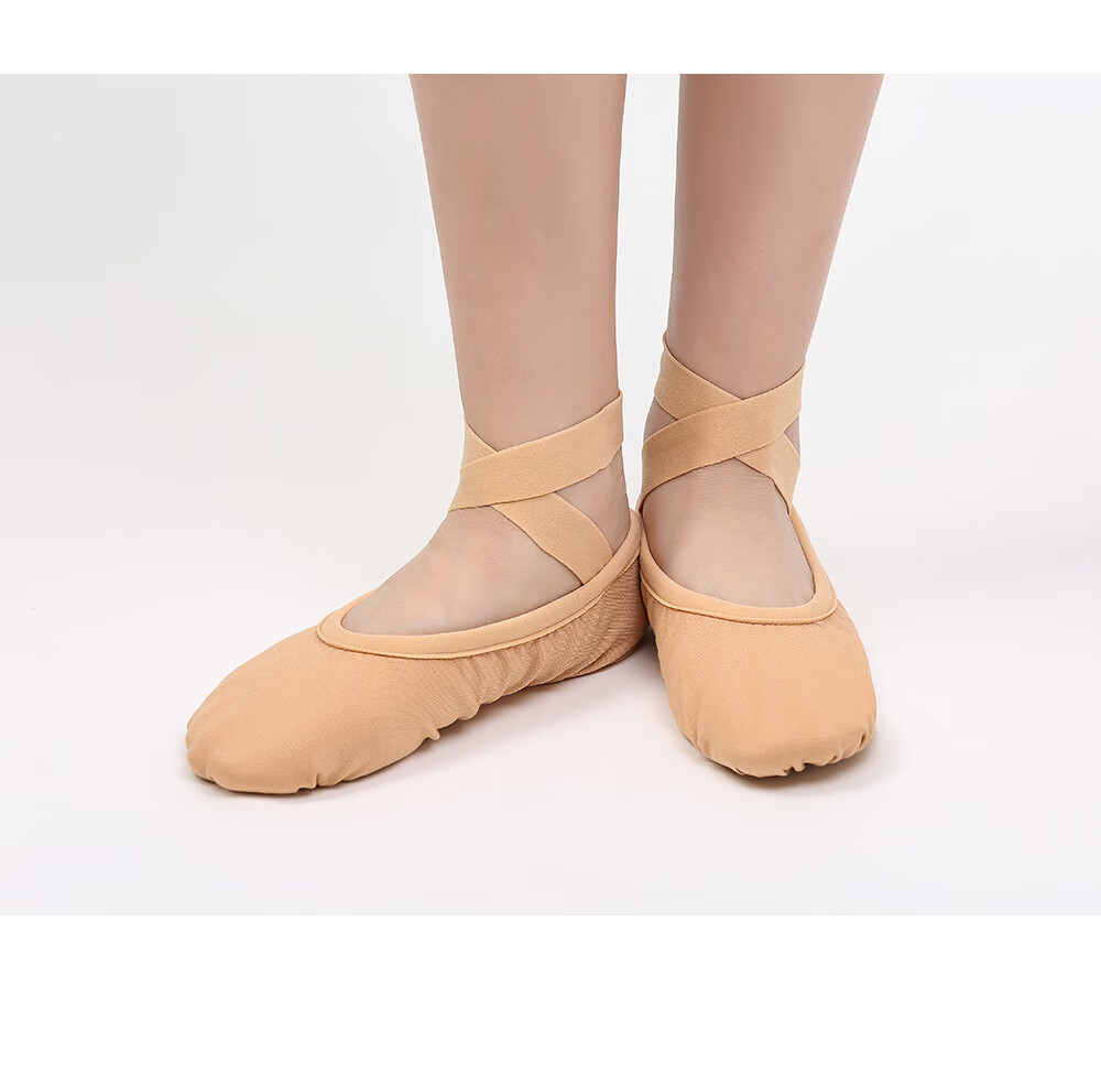 小茉莉弹力布舞蹈鞋女成人软底练功鞋夏瑜伽鞋猫爪鞋儿童芭蕾舞形体鞋