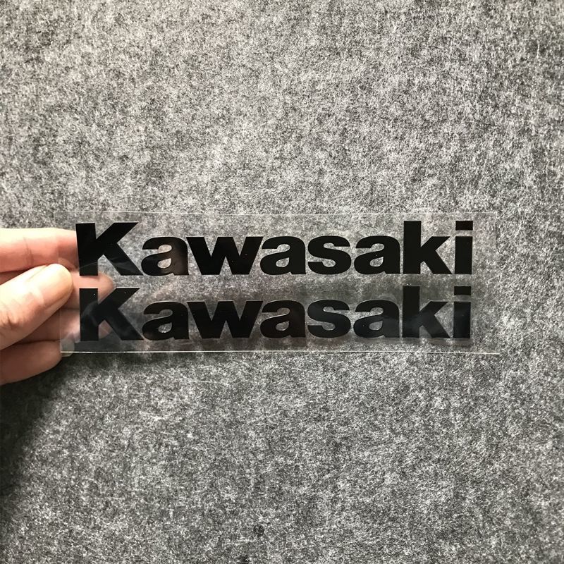 适用于摩托车贴纸kawasaki川崎车标logo字母贴反光防水贴改装配件车贴