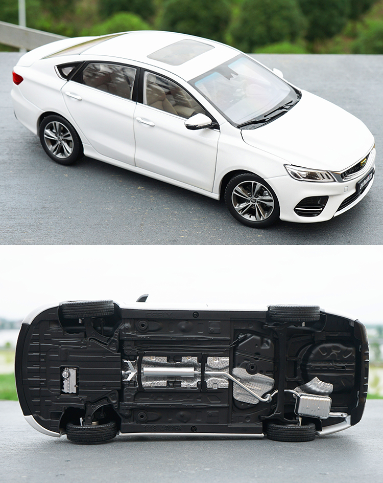 吉利缤瑞模型118原厂吉利缤瑞车模geely合金仿真汽车模型米兰白