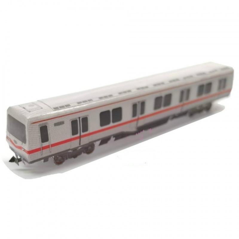 定制列车纸模型比例北京地铁1号线列车模型3纸模手工高铁地铁模型铁路