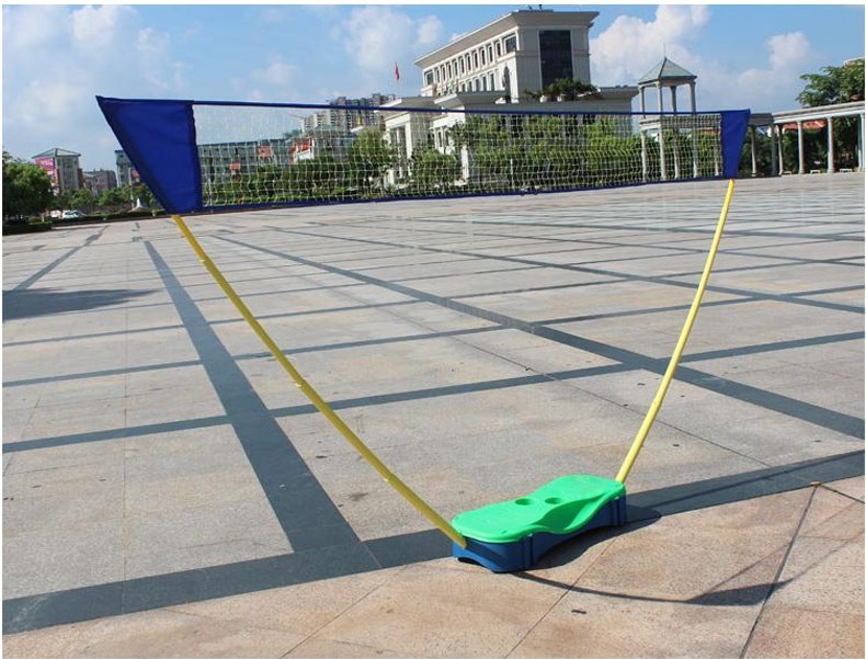 折叠羽毛球比赛专业室外单双打韬量 便携式羽毛球网架-2拍 2球【图片