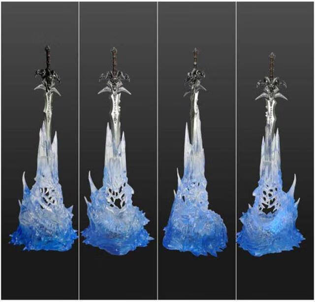 霜之哀伤魔兽争霸11英寸巫妖王阿尔萨斯剑霜之哀伤剑发光底座哀伤剑一