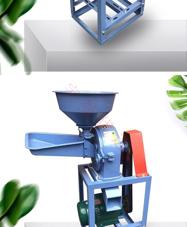 居富德 磨面机家用磨玉米面粉机新品180家用小型磨粉机小麦面粉机磨面