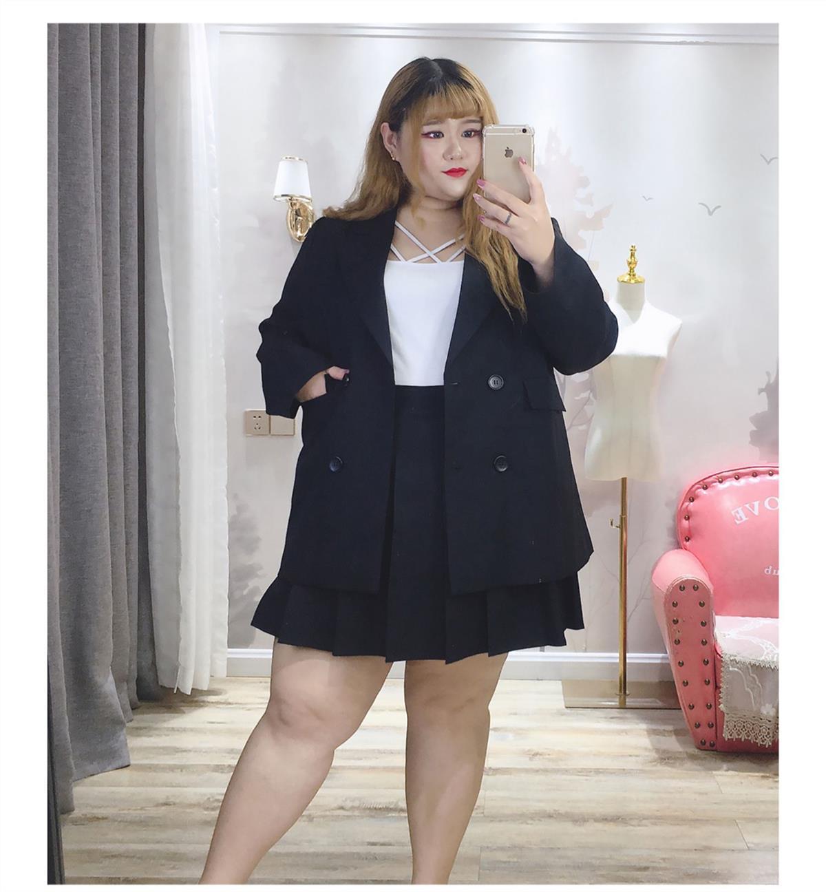 tzvh300斤胖妹妹加肥加大码女装秋装肥婆胖仙女莹莹大码女装秋季胖mm